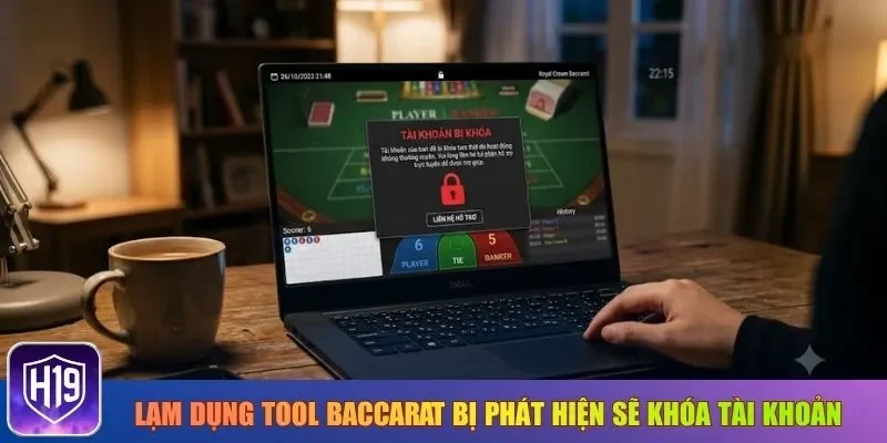 Lạm dụng tool Baccarat bị phát hiện sẽ khóa tài khoản