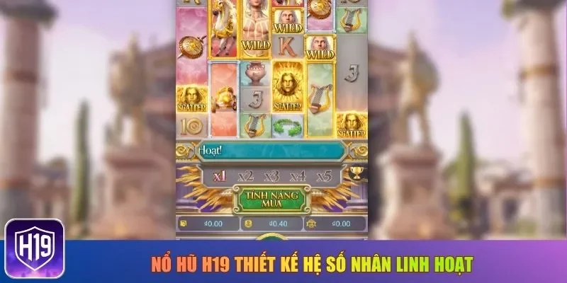 Nổ hũ H19 thiết kế hệ số nhân linh hoạt