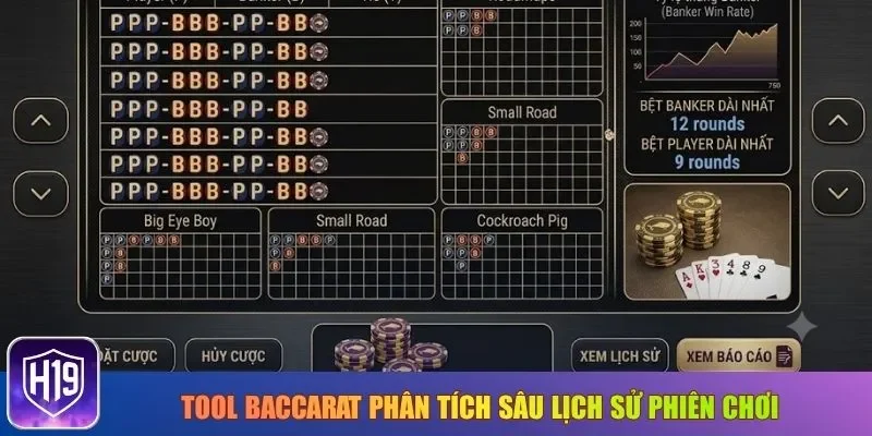 Tool Baccarat phân tích sâu lịch sử phiên chơi