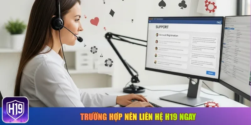Trường hợp nên liên hệ H19 ngay